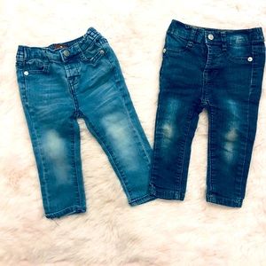 Two pairs of 7 For All Mankind jeans- 12 months